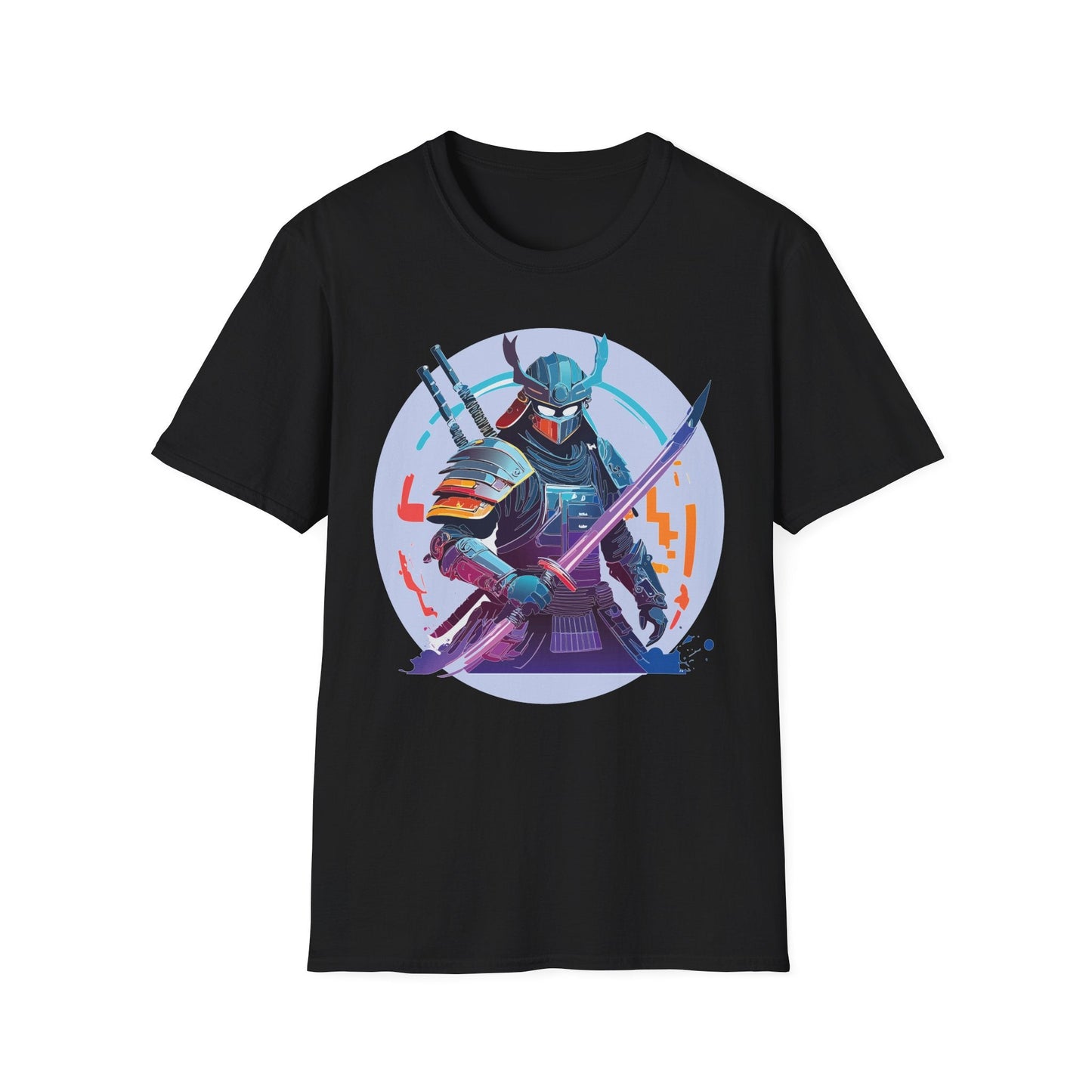 Samurai Shirt Unisex Softstyle Tee 100 Percent Ring Spun Cotton Light 4.5 Oz Graphic Gildan 64000