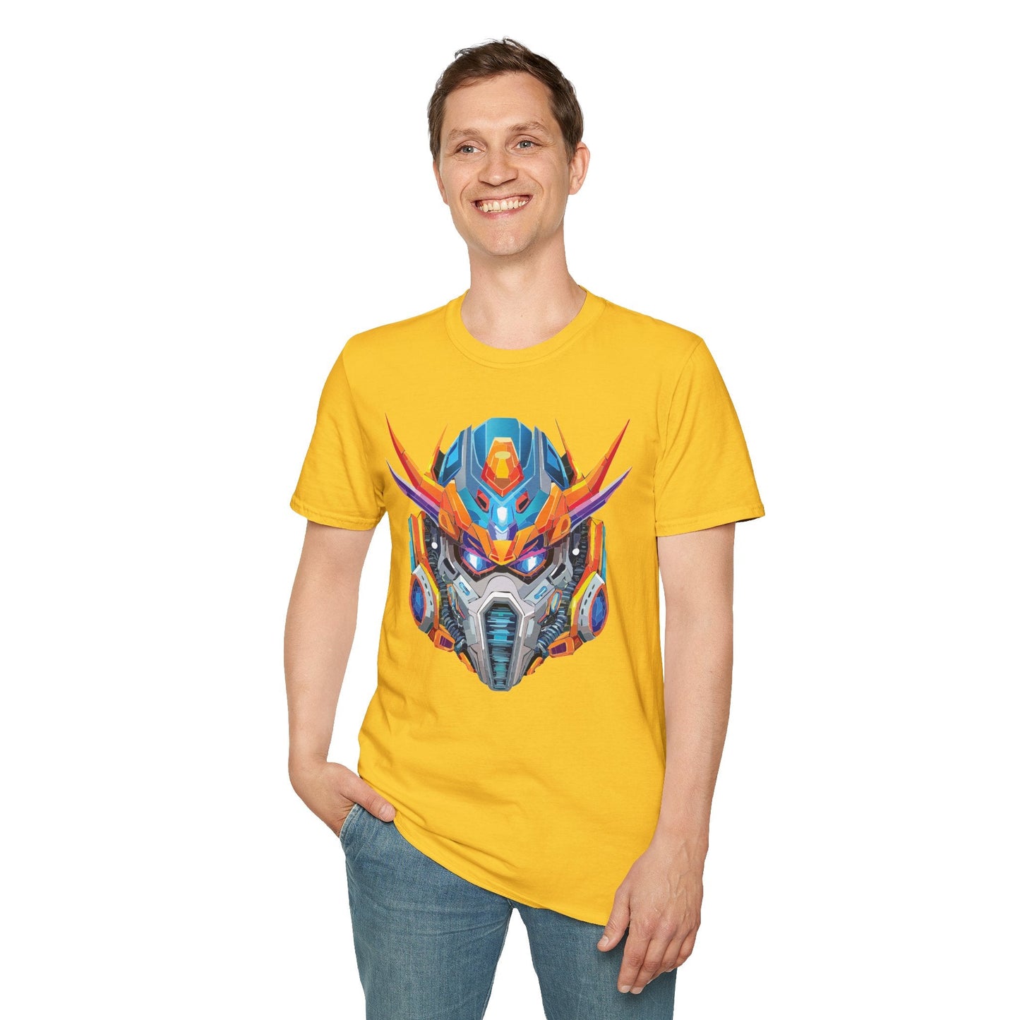 Cyborg Tee Unisex Robot And Terminator Shirt Softstyle 64000 Cotton Ring Spun Graphic Tee Everyday