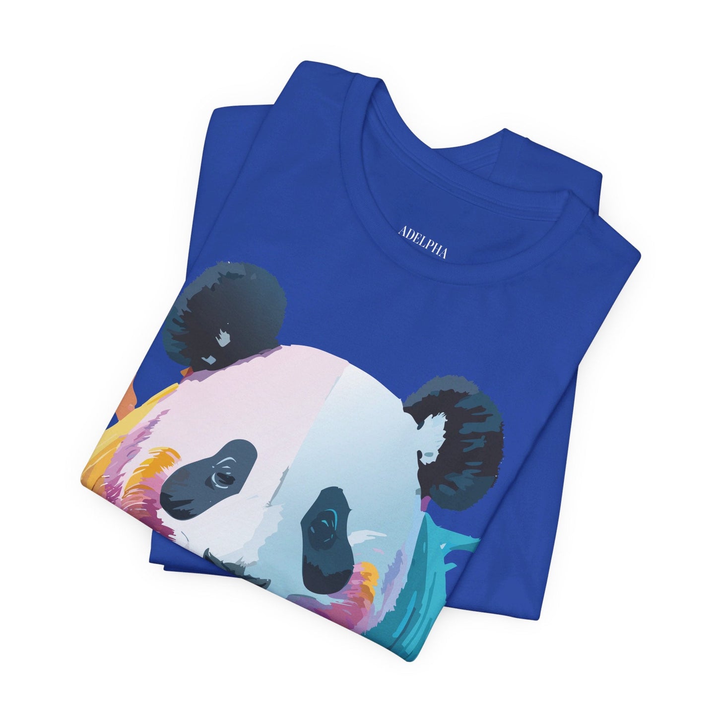 Adelpha Panda Graphic Tee Unisex Vintage Inspired Art Design Short Sleeve Shirt Edition