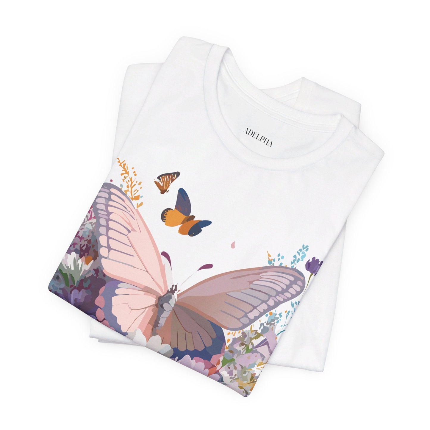 Butterfly Graphic Tee Adelpha Art Design Unisex Short Sleeve Shirt
