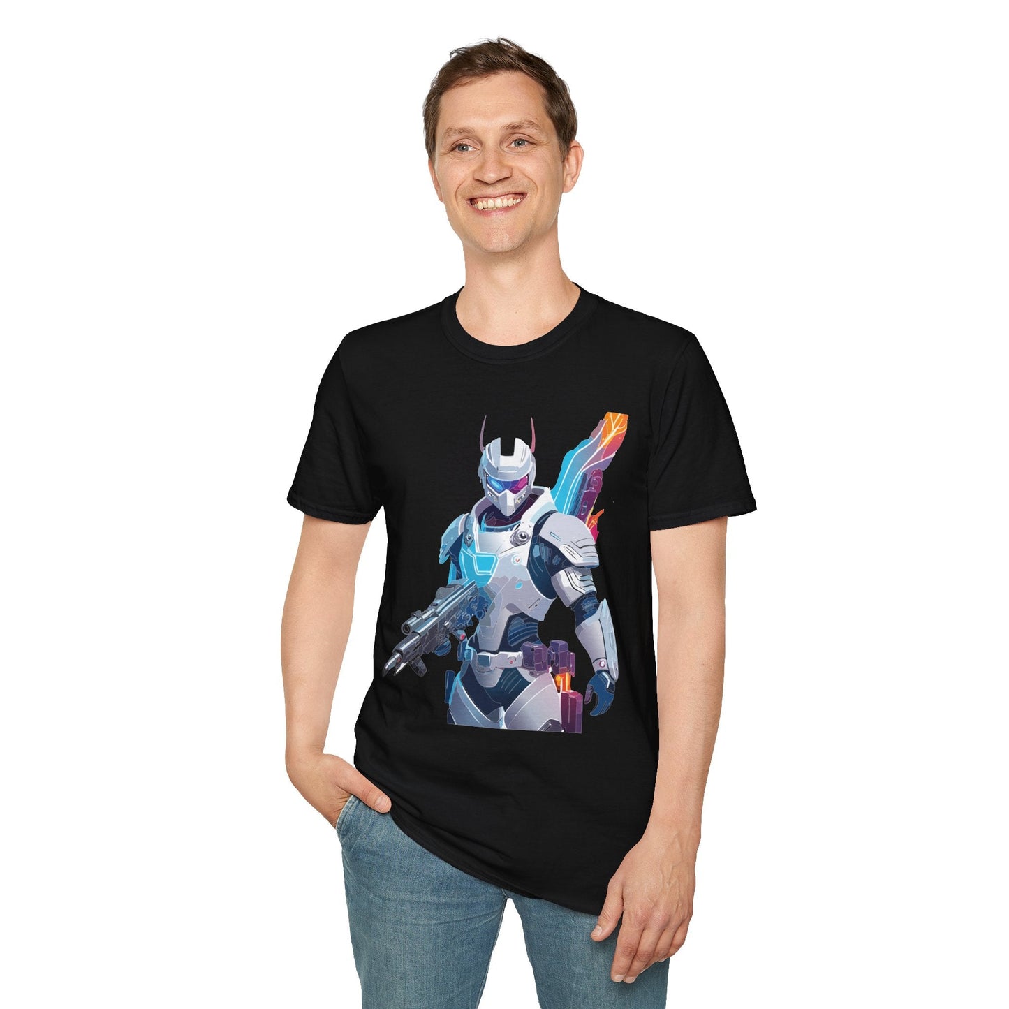 Robocop T Shirt Unisex Softstyle 64000 Graphic Tee 100 Percent Ring Spun Cotton Comfort