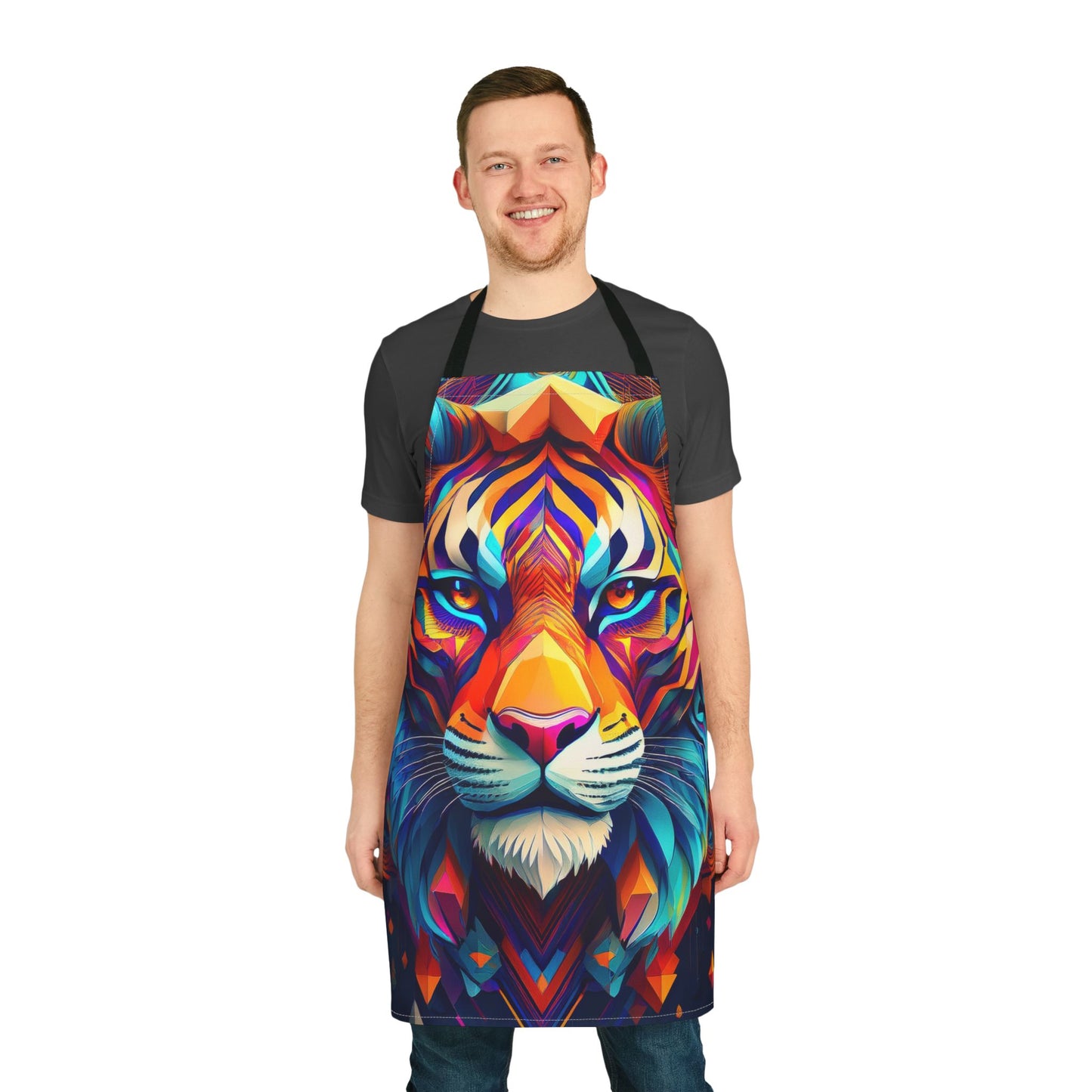 Tiger 100% Polyester Stain-resistant 31.5 x 25.6 | Art Print Canvas Apron 4