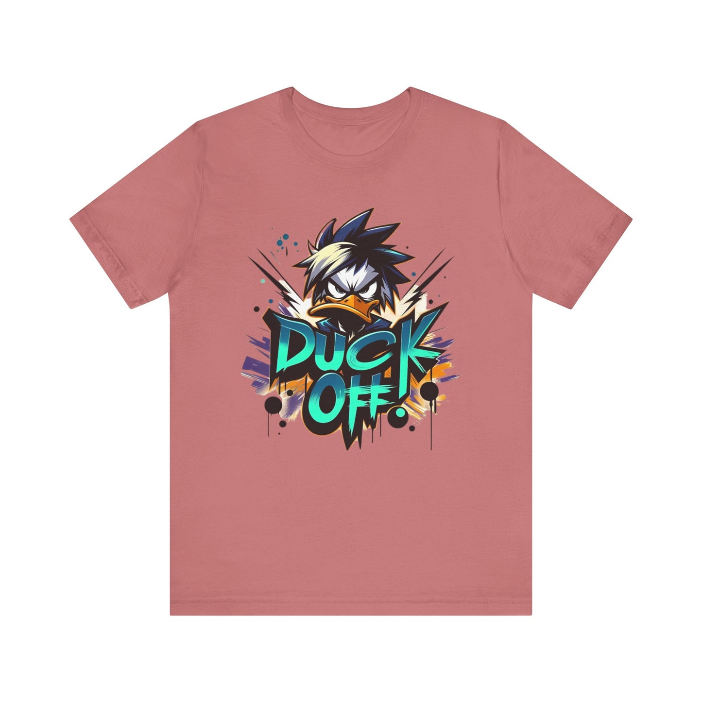 Duck Graphic Tee, Duck Shirt, Funny Bird Tee Shirt, Funny Animal T-Shirt, Cartoon Top, Animal Tees, Art Design T-Shirt