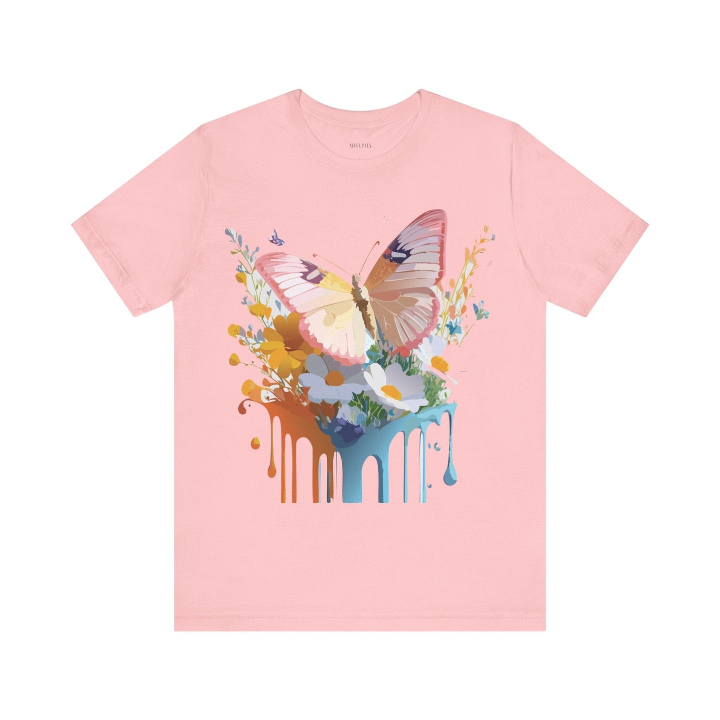 Butterfly Graphic Tee Unisex Short Sleeve Art Design By Adelpha