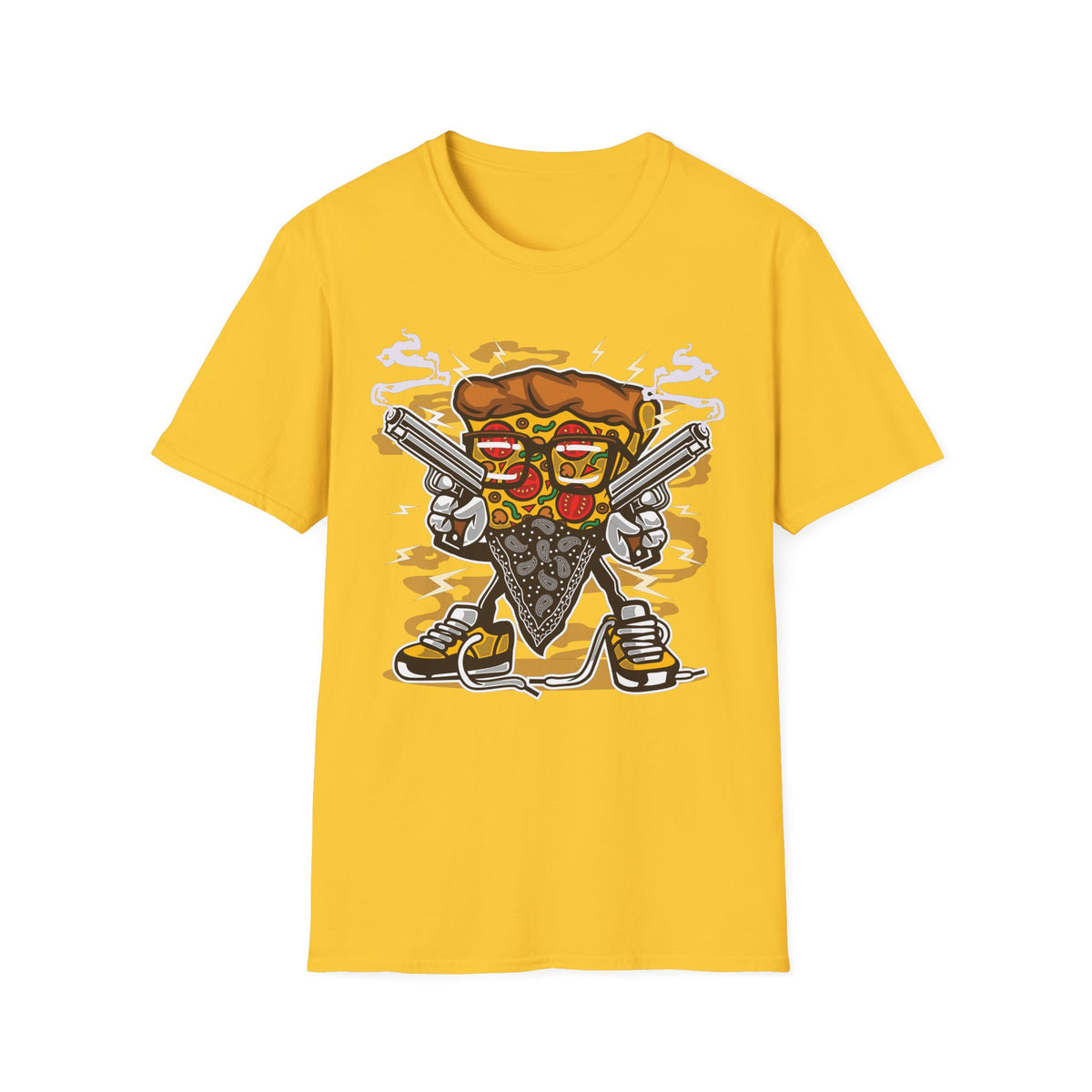 Unisex Cotton T-Shirt with Cartoon Graphic Design