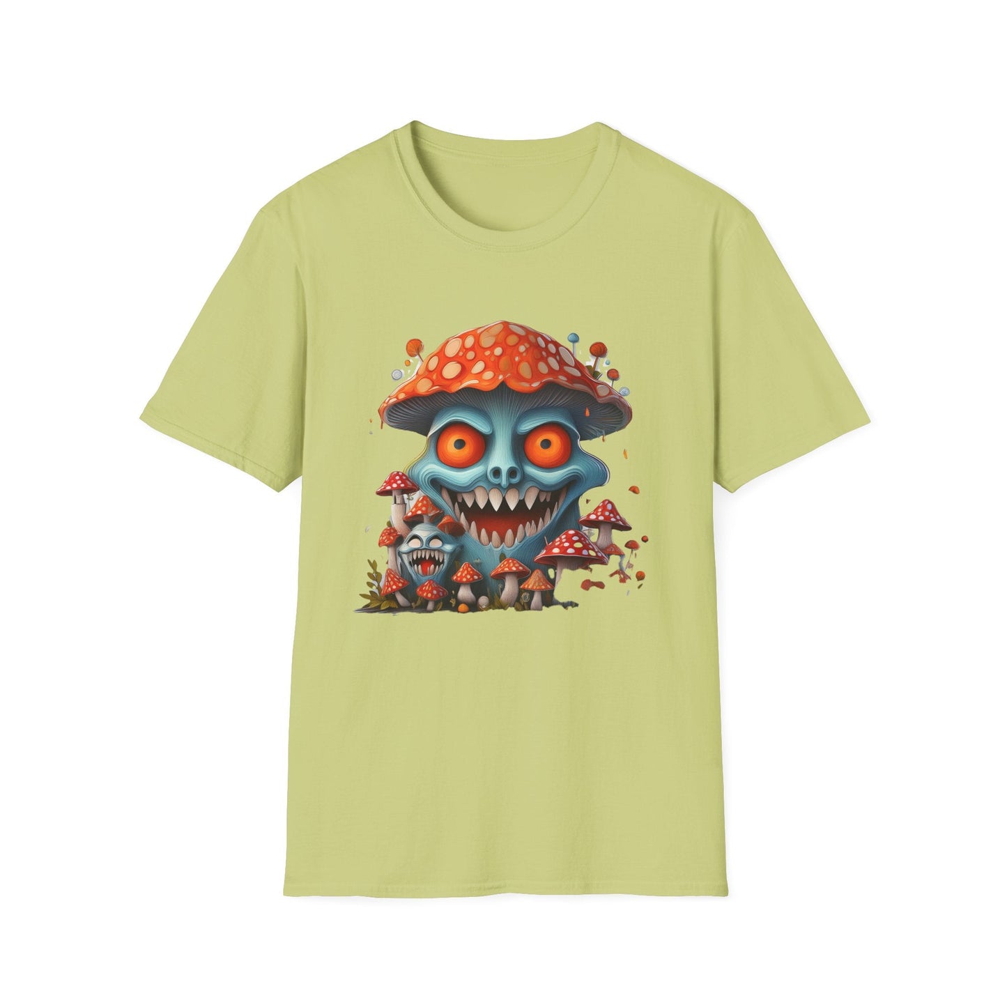 Mashroom Tee Shirt Unisex Softstyle Gildan 64000 Short Sleeve Tee With Funny Mashroom Fungus
