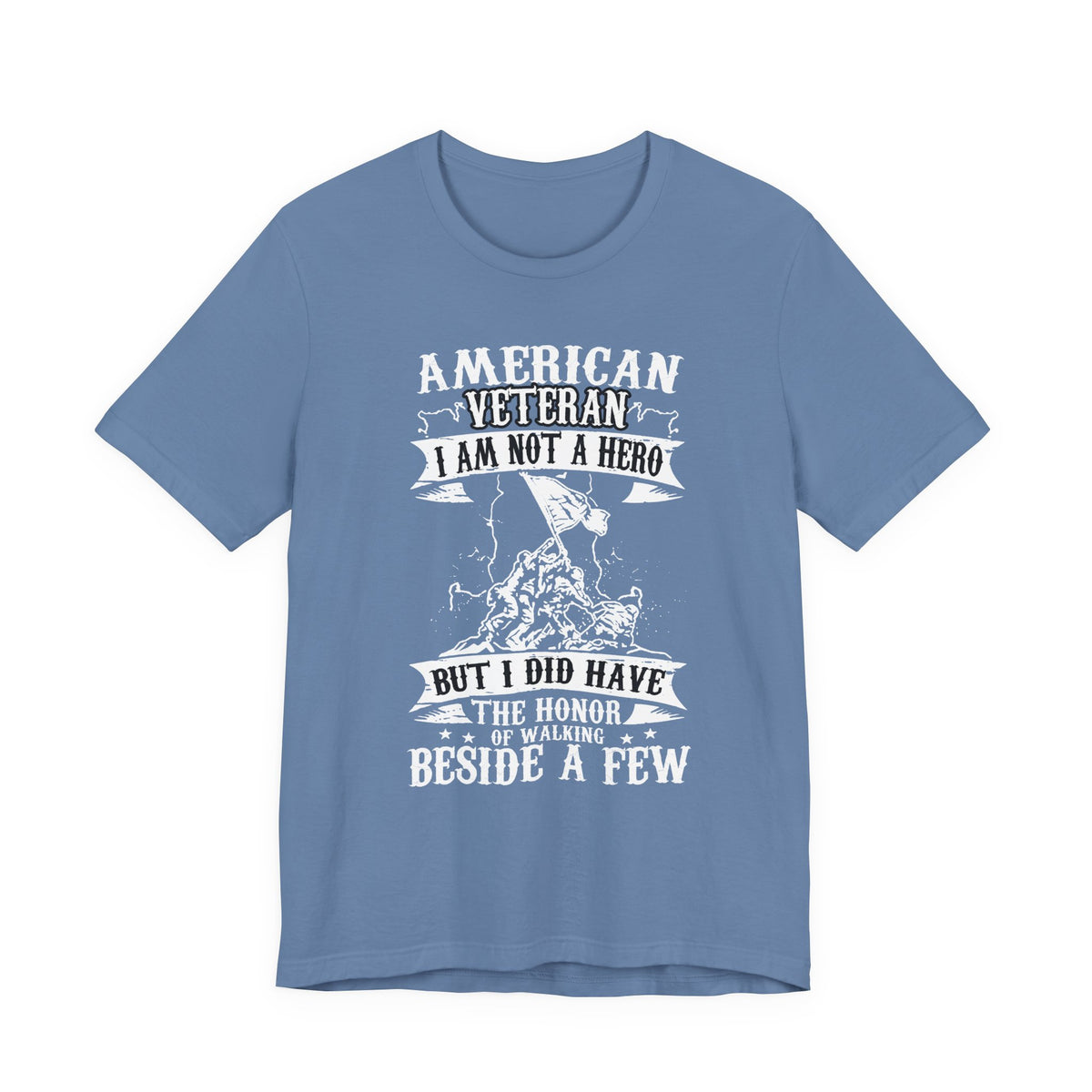 American Veteran I Am Not A Hero T-Shirt Military Tribute Unisex Cotton Tee v53