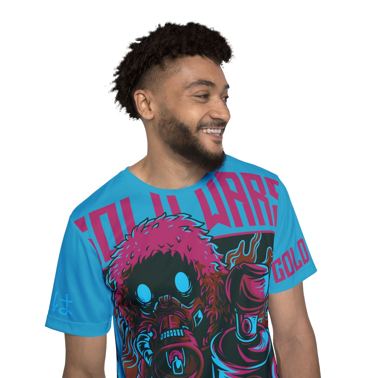 56-Be Fun Graphic T-Shirt, Art Design Poly Shirt, All Over Print Graphic Tee, Monsters T-Shirt, Cartoon Tees