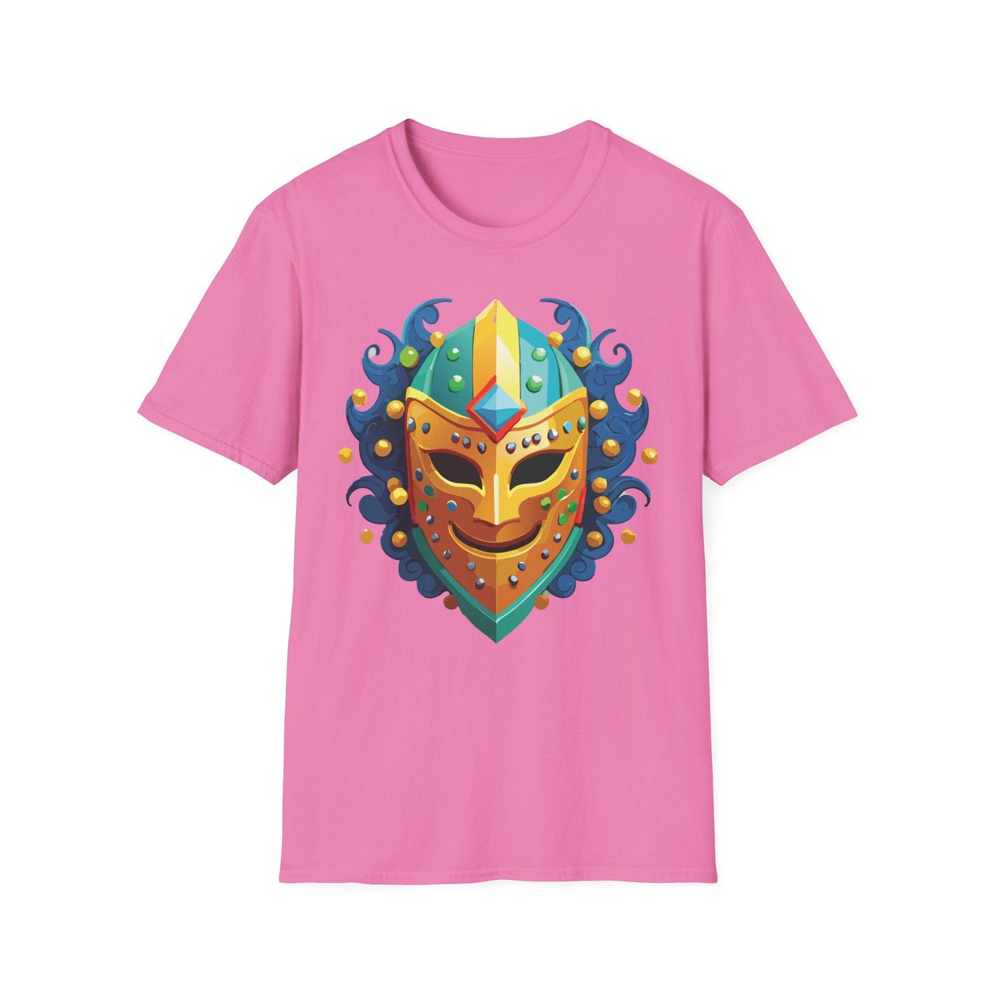 Unisex Mask Tee Shirt Gildan Softstyle 64000 100 Percent Ring Spun Cotton Comfort