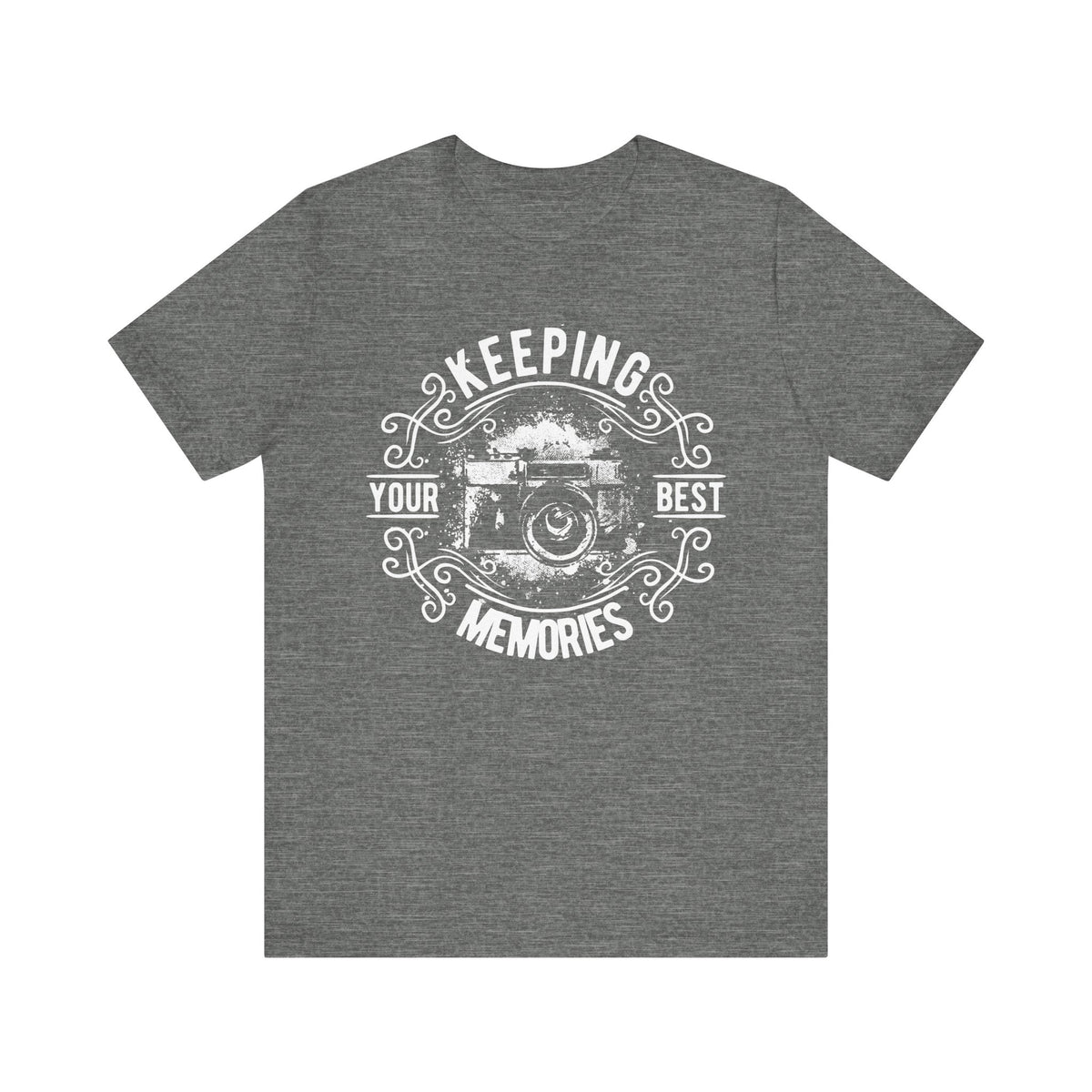 Keeping Your Best Memories T-Shirt Vintage Camera Graphic T-Shirt A-5