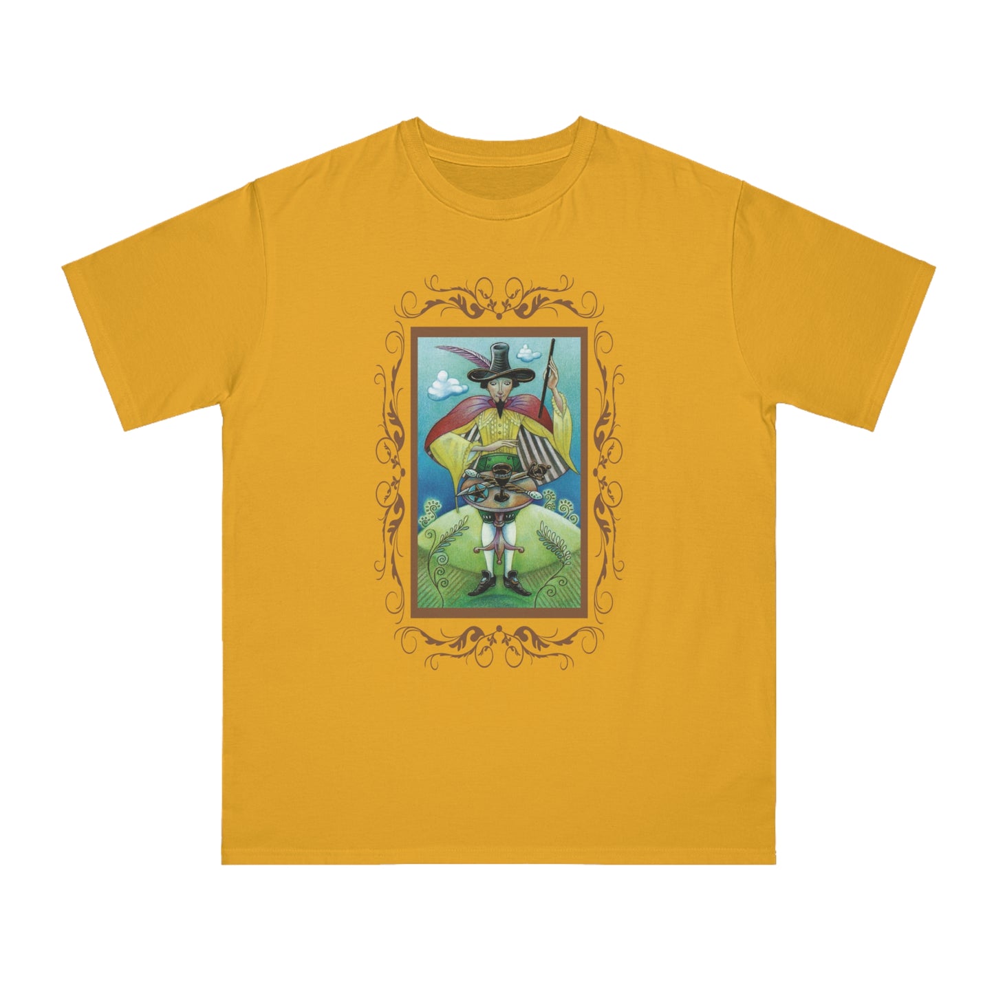 T-Shirt aus Bio-Baumwolle, Unisex, mit Tarotkarten