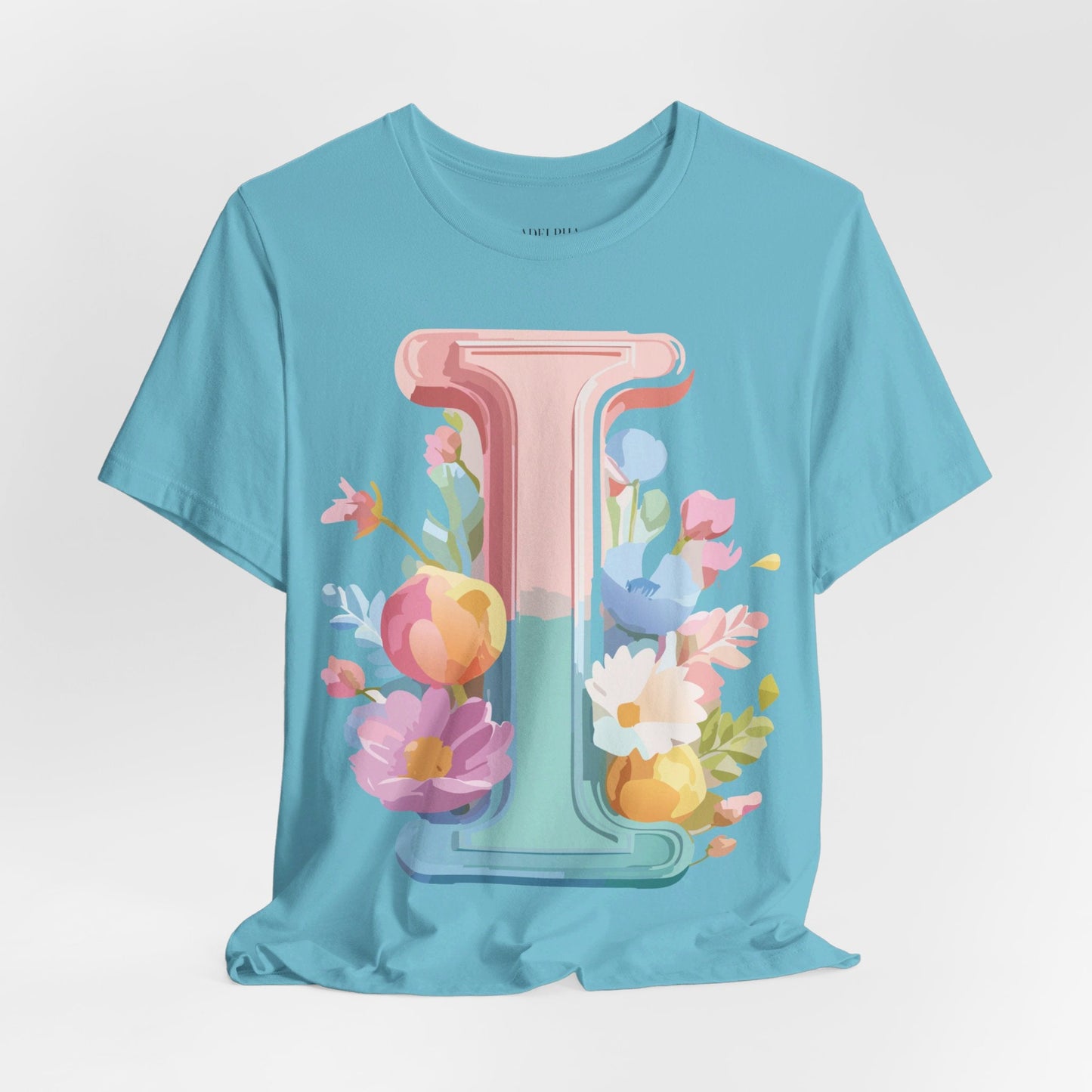 Letter I Shirt Unisex Graphic Tee Adelpha Premium Soft Cotton Vintage Inspired Artwork