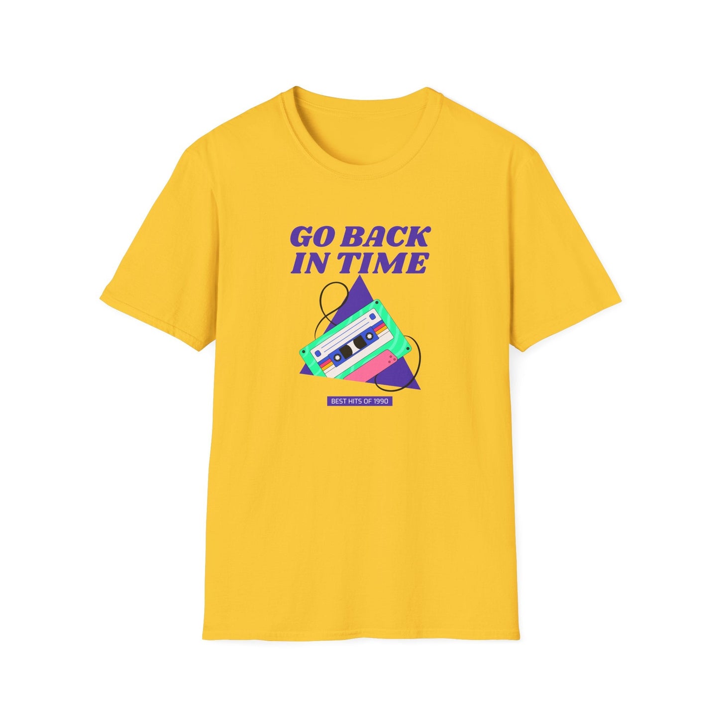 Retro Go Back In Time Cassette T-Shirt Unisex Cotton