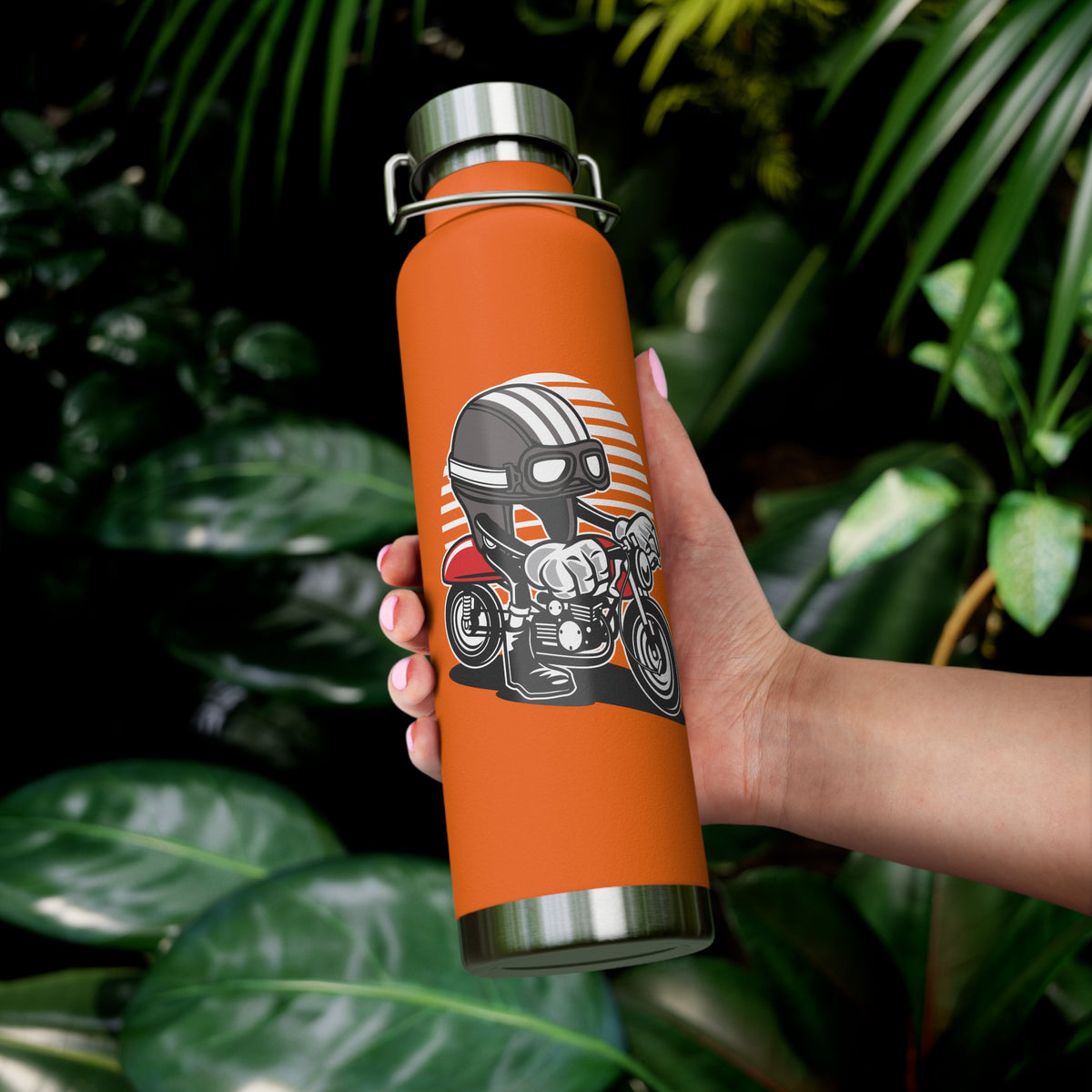 22oz Copper Insulated Water Bottle with Cartoon Design - CV12