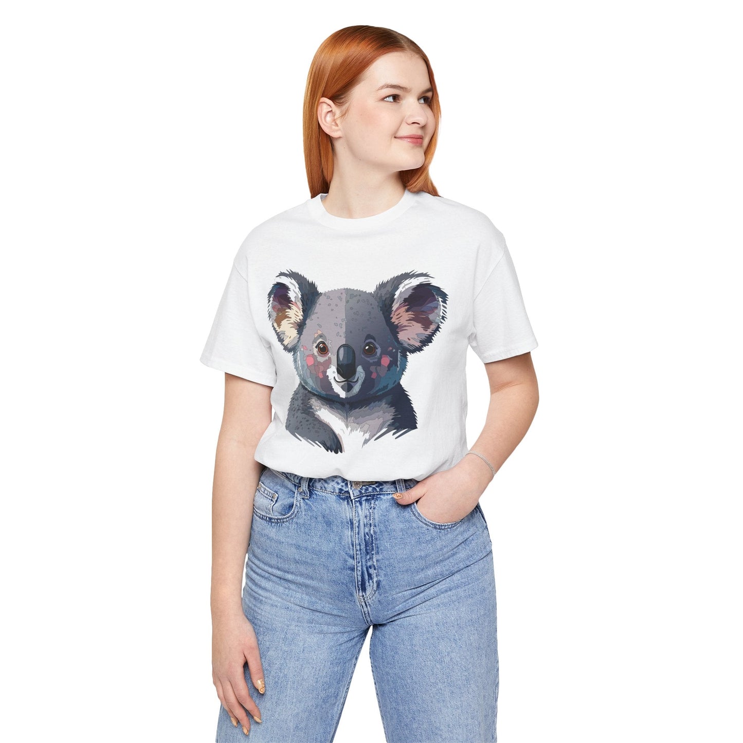 Unisex Animal Shirt With Animal Art Design Tee Wild Animals Short Sleeve Jersey Cotton