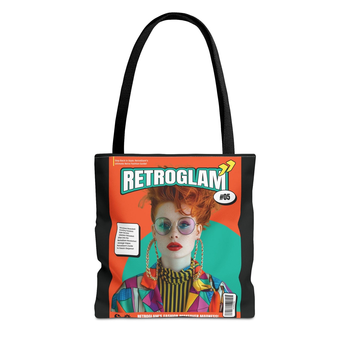 Canvas Tote Bag Magazine Cover By Retro2Nova Durable Everyday Carry Bag Vintage Inspired Design