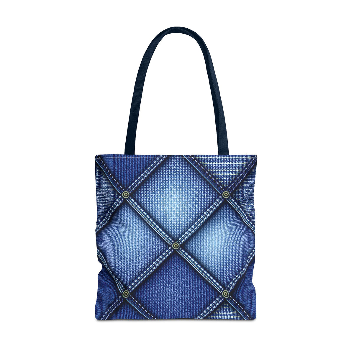 Denim Fabric Imitation Print Unisex Canvas Bag Poly Spun 3 Sizes Tote Bag 115