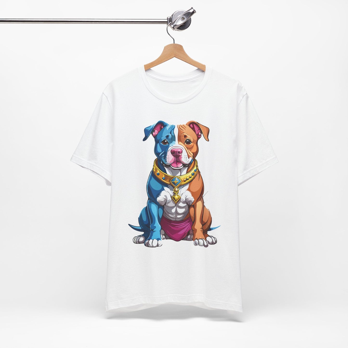 Unisex Animal Shirt Art Design Tee With Wild Animals Print Short Sleeve Jersey Tee