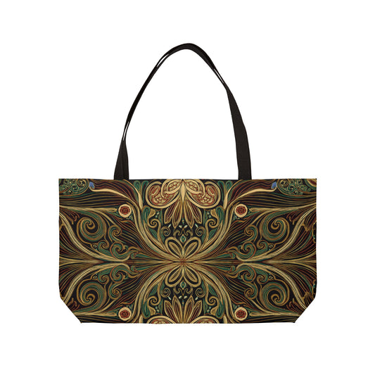 Ornament Print Big Bag Unisex Spun Poly 24x13 Canvas Art Bag OR-16