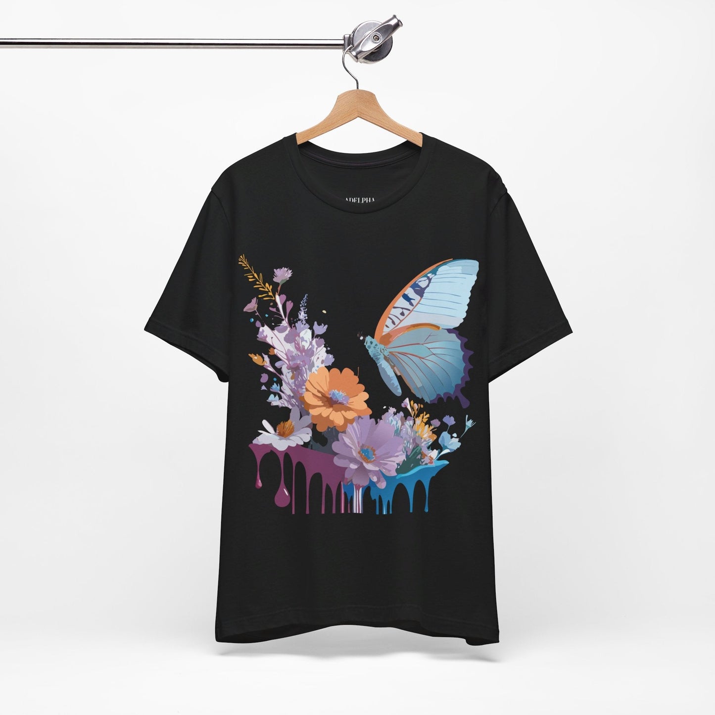 Butterfly Graphic Tee Unisex Jersey Short Sleeve Vintage Inspired Adelpha Art