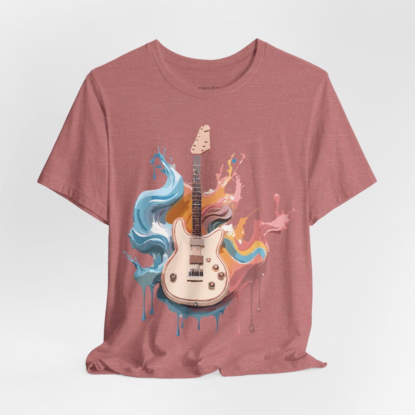 Music T Shirt Unisex Graphic Tee Featuring Original Adelpha Artwork Vintage Inspired Design