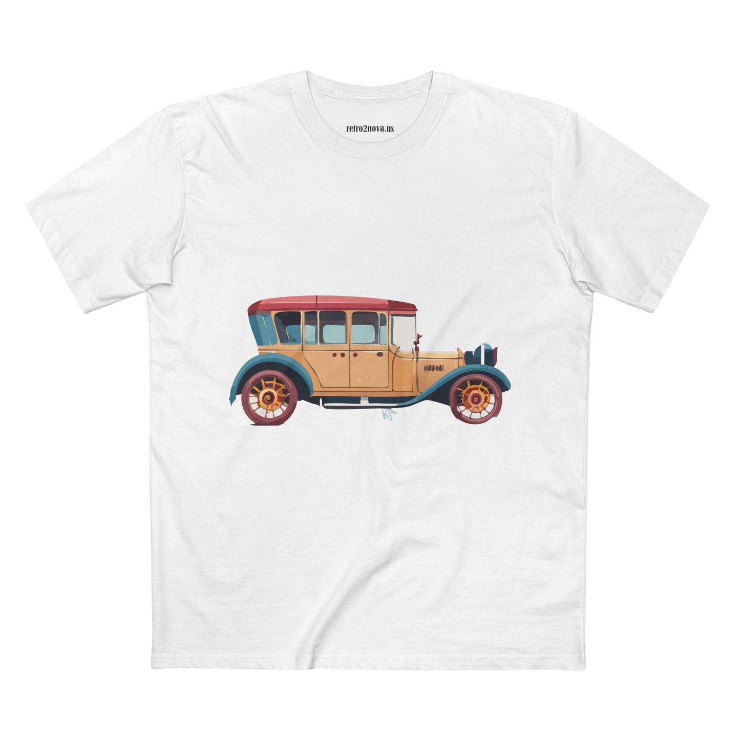 Retro Car Shirts Vintage Car Shirts RC5 Unisex Premium Cotton Art Tee With Original Design
