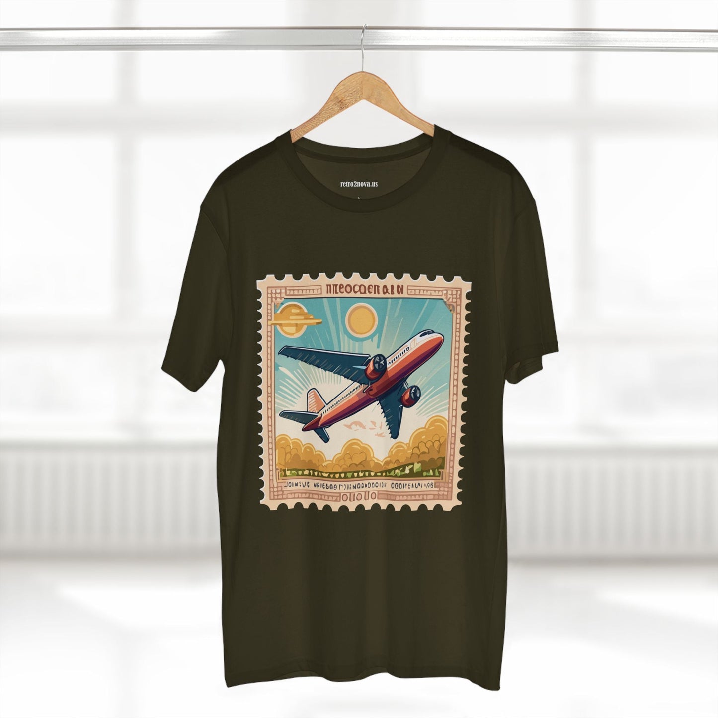 Stamp Shirt Postage Stamp Tee PS5 Unisex Premium Cotton Art Tee By Retro2Nova Pro