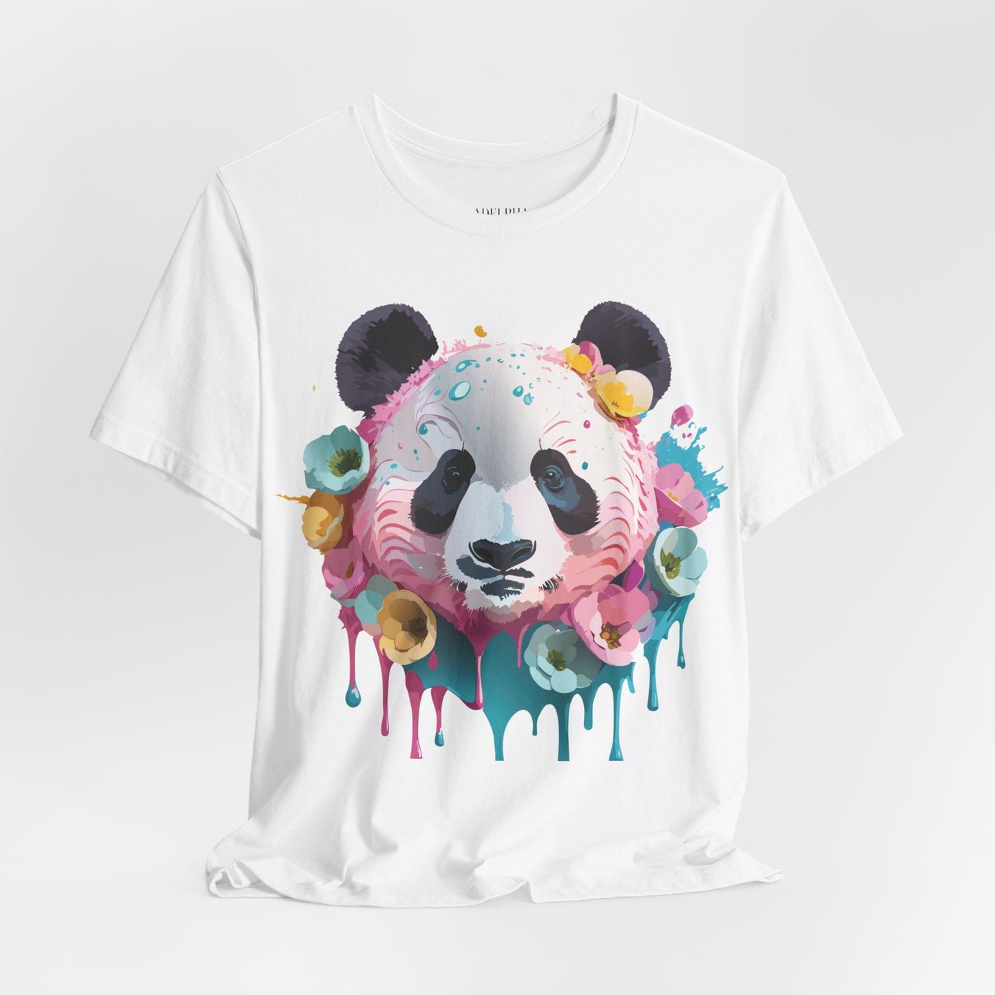 Panda Graphic Unisex 100 Cotton Vintage Art with Animal T-Shirt 6