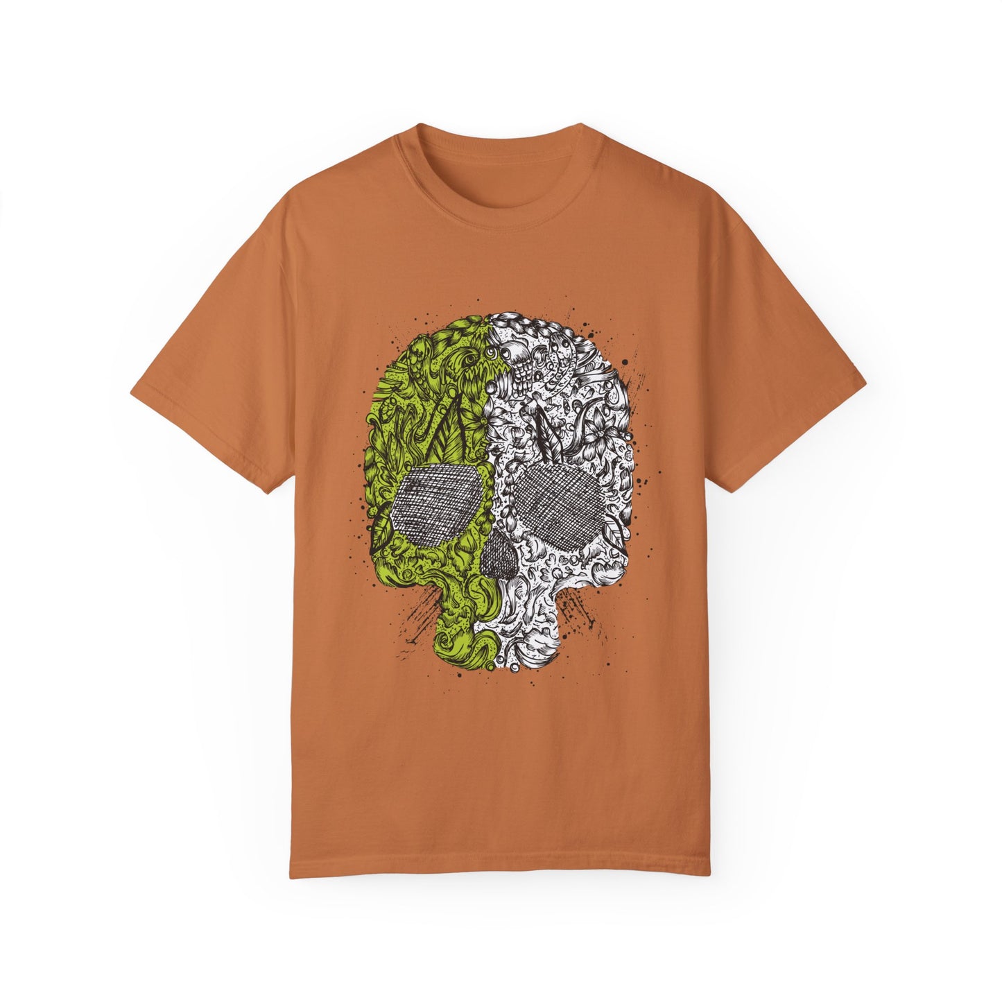 Unisex Cotton Tee Shirt with Skull