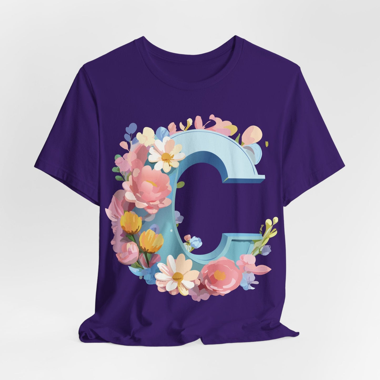 Letter C Graphic Tee Unisex Jersey Short Sleeve Premium Adelpha Artwork Vintage Inspired Casual Wear