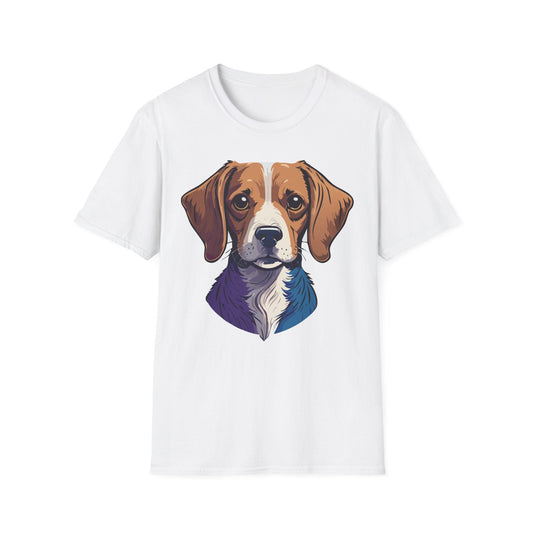 Dog Shirt Unisex Animal Print Tee Softstyle 100 Percent Cotton Gildan 64000