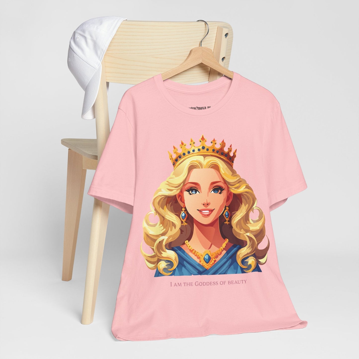 Goddess Shirt Graphic Tee Unisex Cotton Short Sleeve With Original Retro2Nova Art