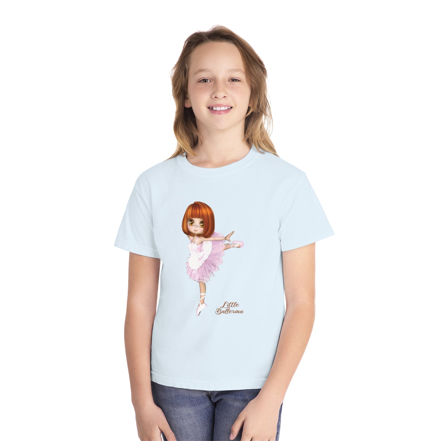 Youth Tee Shirt with Little Ballerina