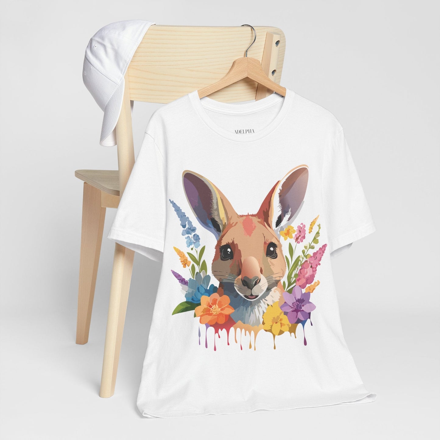 Kangaroo Graphic Unisex 100 Cotton Vintage Animal Artwork Tee 3