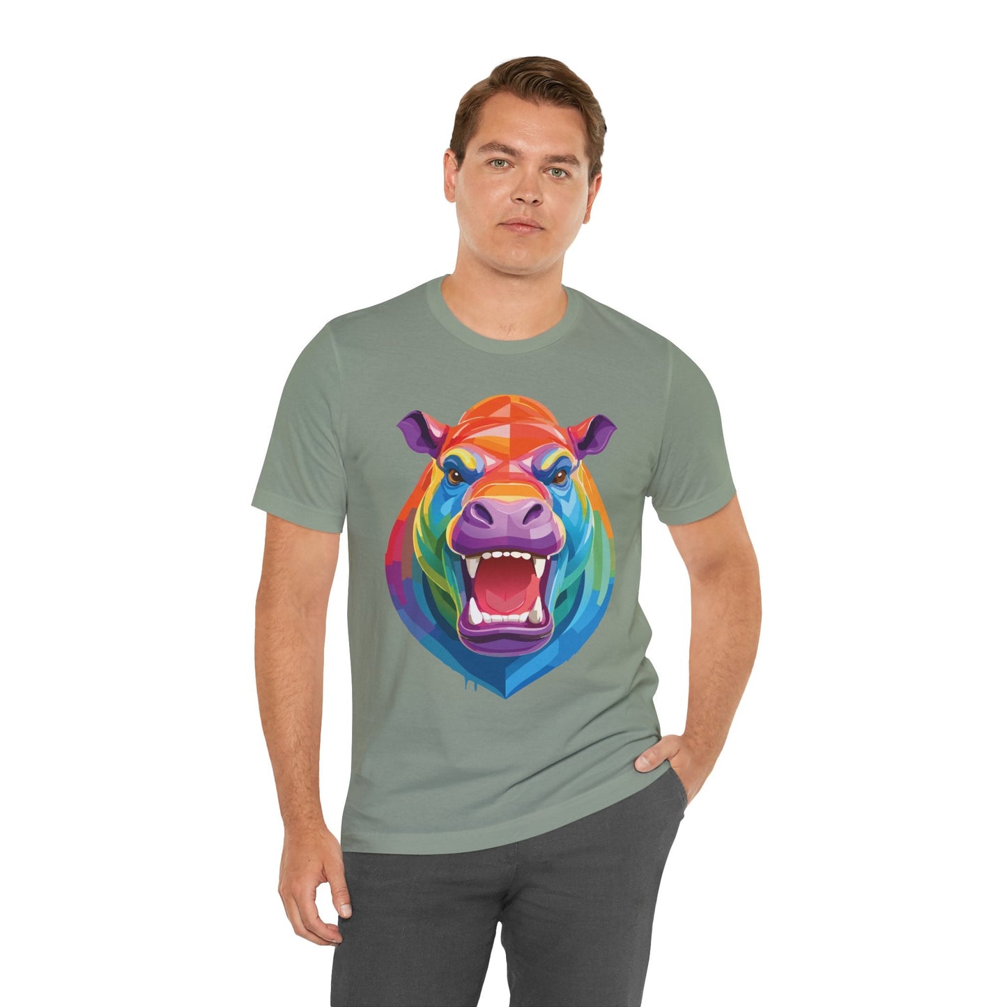 Unisex Animal Shirt with Animals Graphic Tee Art Design Wild Animals Shirt Tee for Everyone