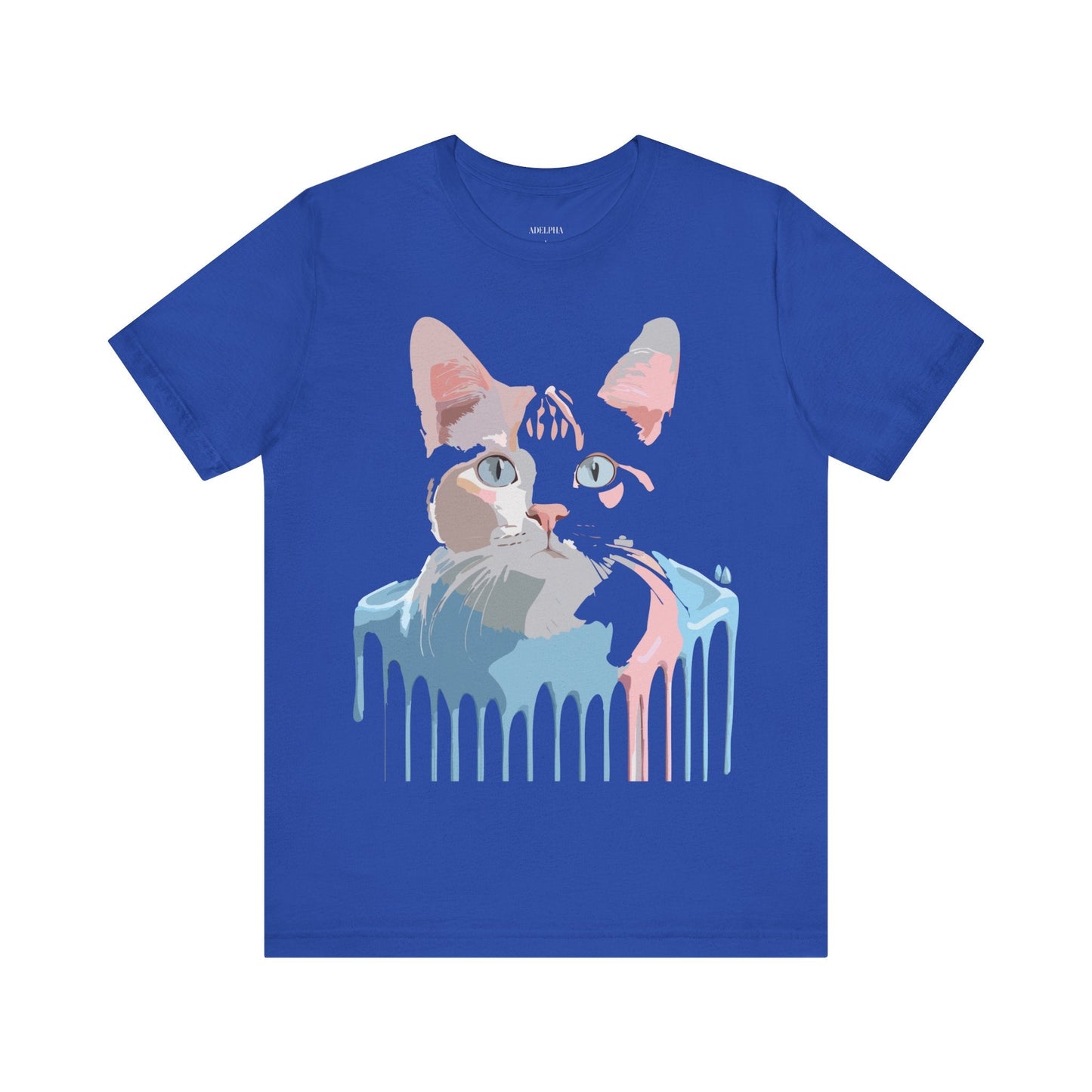Cat Graphic T Shirt Unisex Short Sleeve Tee Vintage Inspired Artwork Adelpha