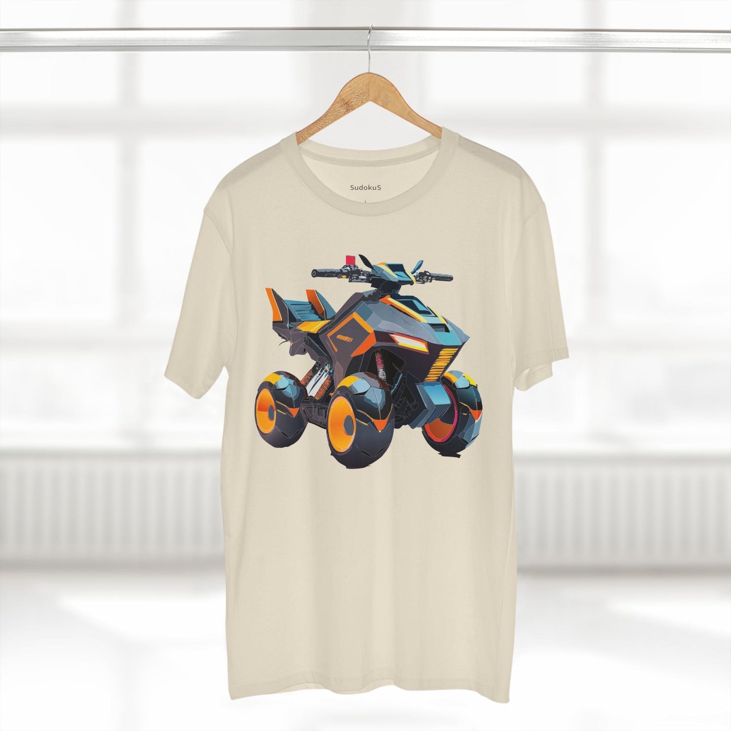 Moto Bike Graphic Unisex 100 Cotton Staple Tee 14