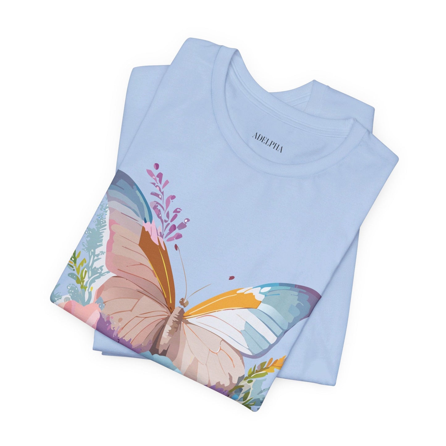 Butterfly Graphic Tee Unisex Short Sleeve Adelpha Artwork Vintage Inspired