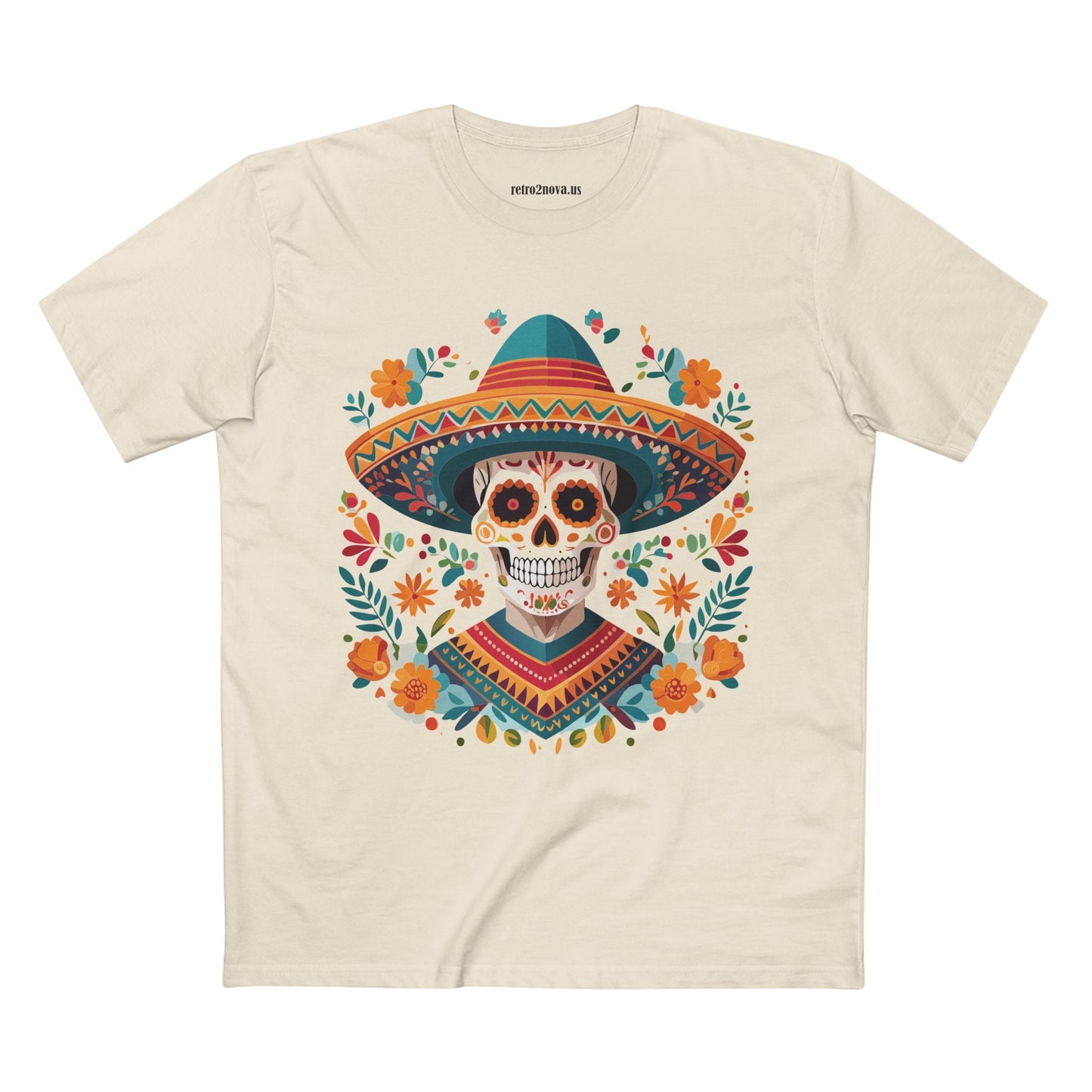 Skull Shirt Skeleton Tee Unisex Premium Cotton Art Design SS 40 Retro2Nova Collection