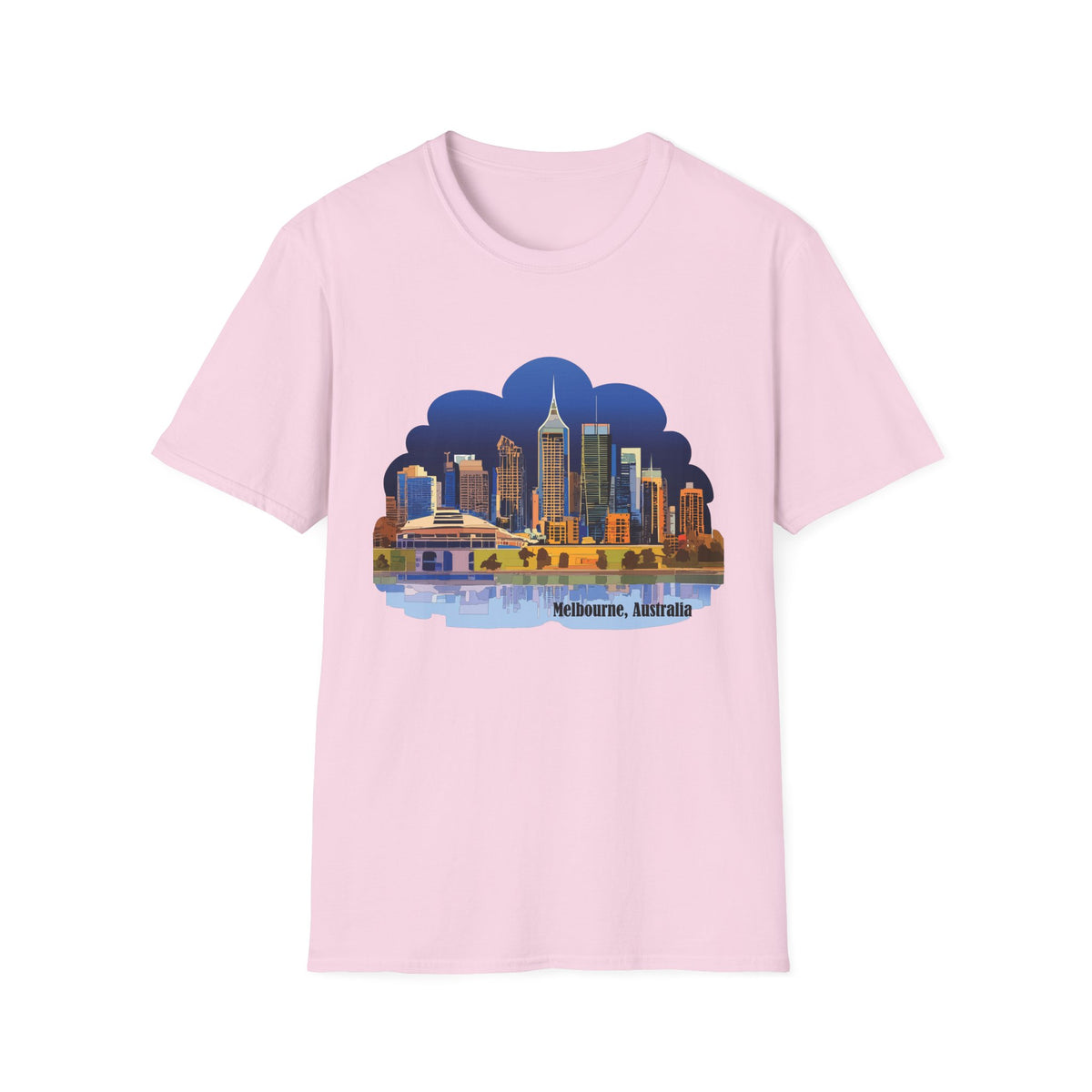 Melbourne Skyline T-Shirt | Cityscape Illustration
