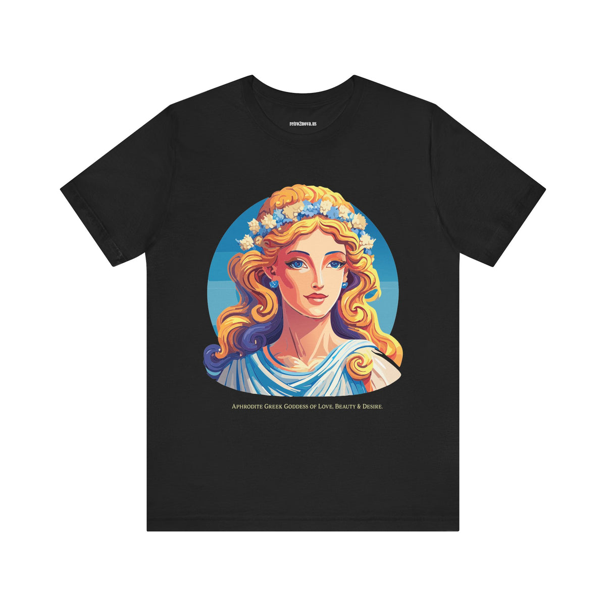 Goddess Graphic Unisex Cotton Bella+Canvas Tee with Aphrodite