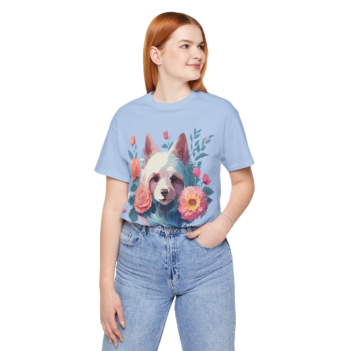Adelpha Unisex Graphic Dog Shirt Short Sleeve Tee With Vintage Inspired Artwork Design