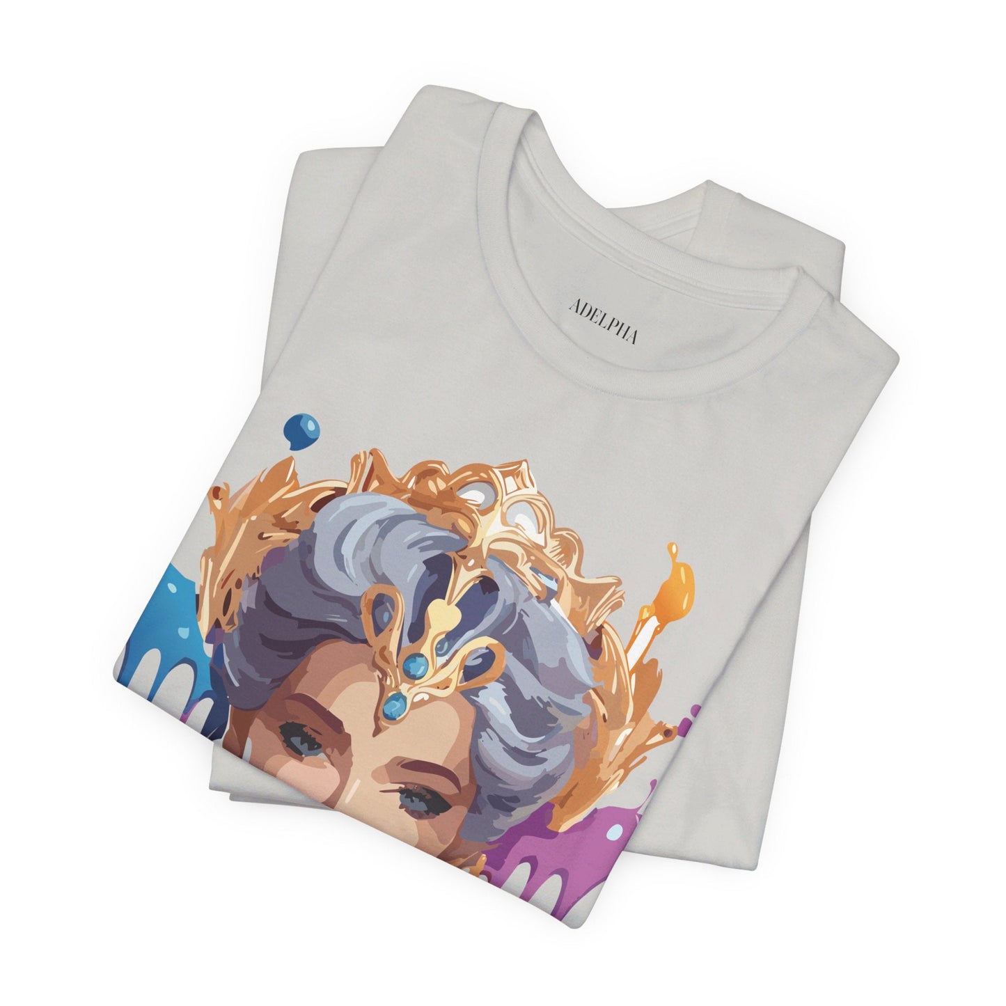 Queen Graphic Tee Unisex Jersey Short Sleeve Adelpha Art Design Vintage Inspired