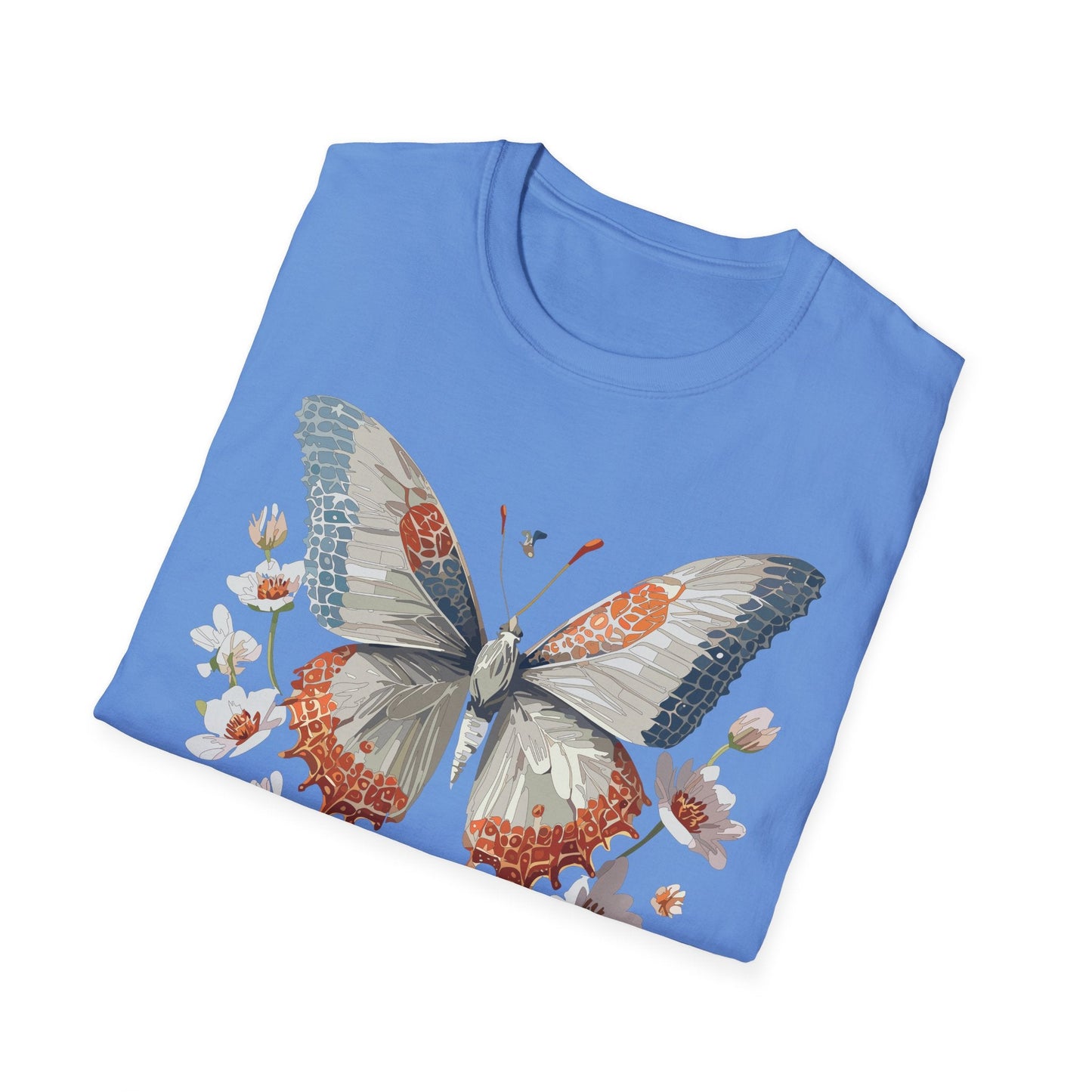 Butterfly Shirt Unisex Short Sleeve Cotton Tee Monarch Design For Men Women Comfort