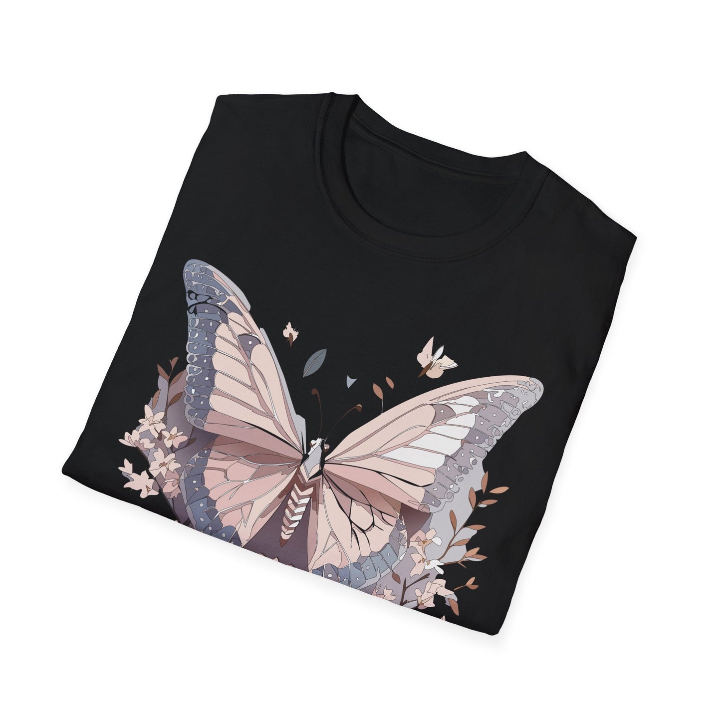 Butterfly Shirt Unisex Gildan Softstyle 64000 Monarch Butterfly Tee 100 Percent Ring Spun Cotton