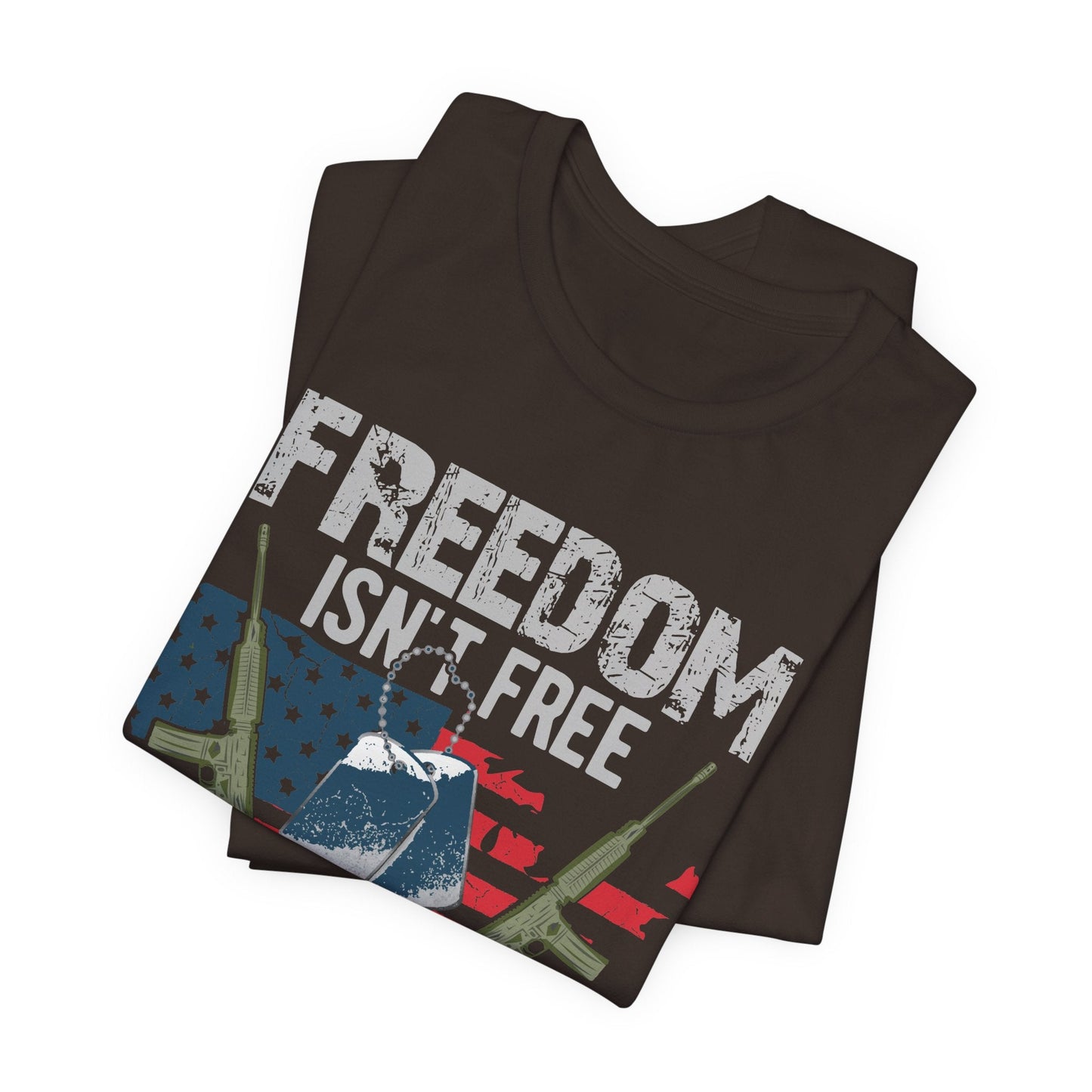Army Veteran Patriotic Graphic Design Unisex Cotton T-Shirt v20