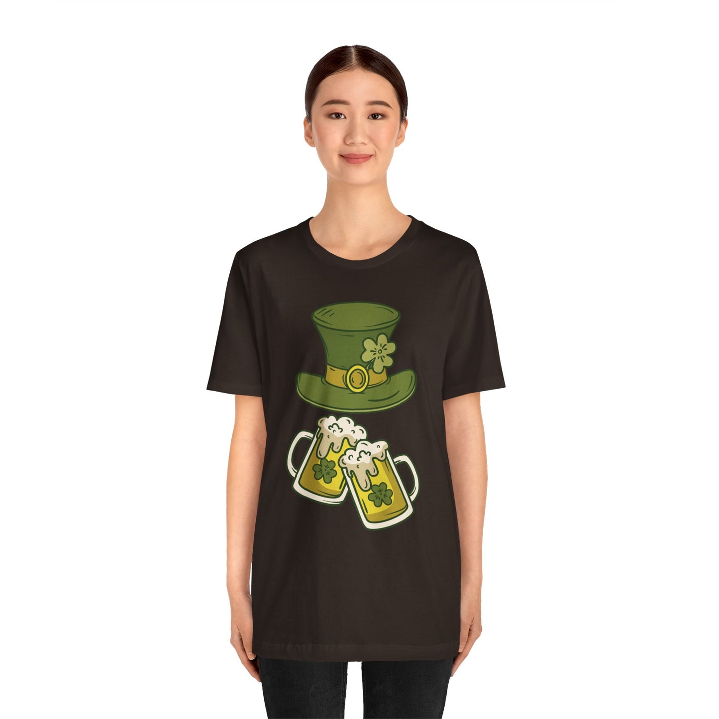 Unisex Cotton Tee Shirt with Lucky Prints