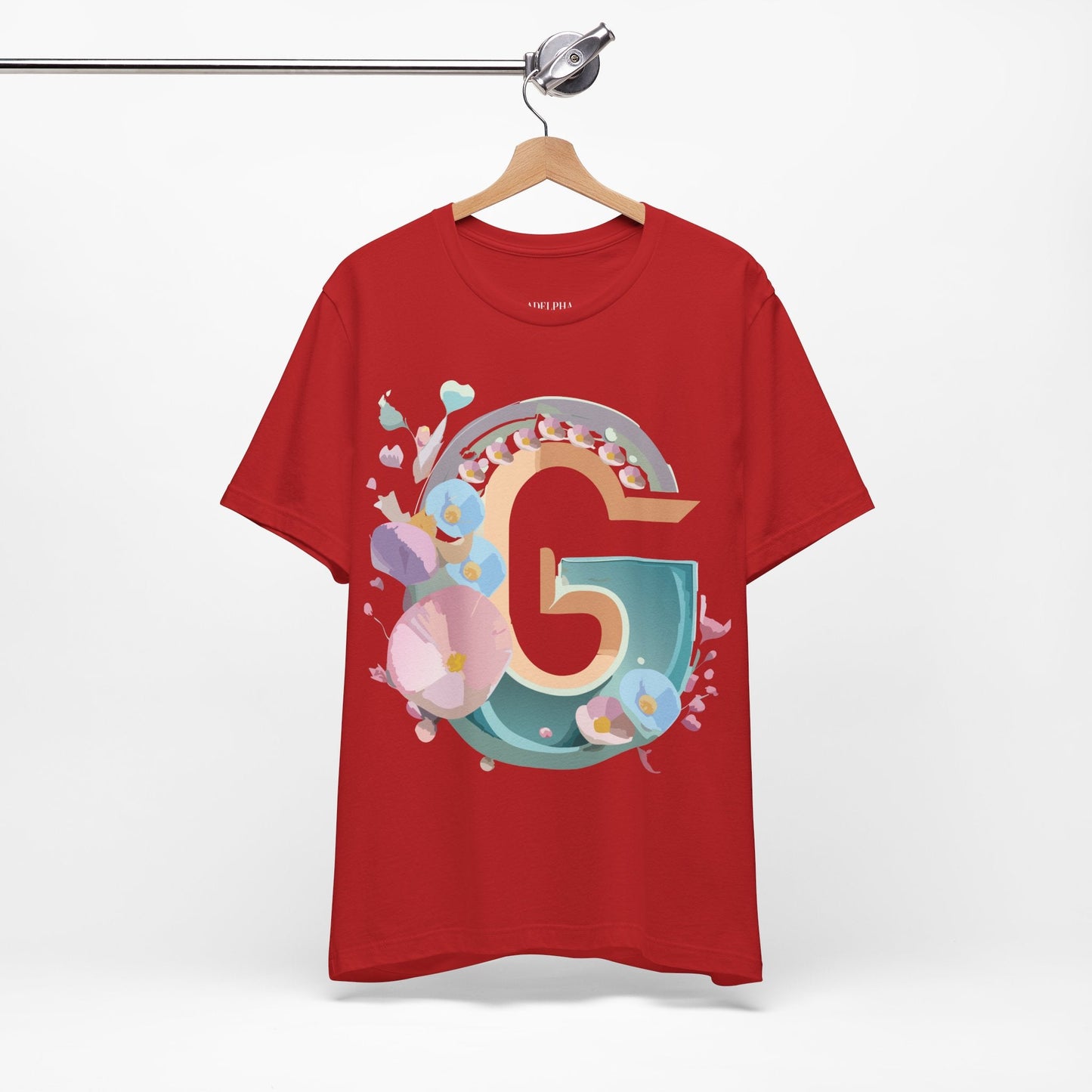 Adelpha Letter G Shirt Unisex Jersey Short Sleeve Graphic Tee With Vintage Inspired Artwork