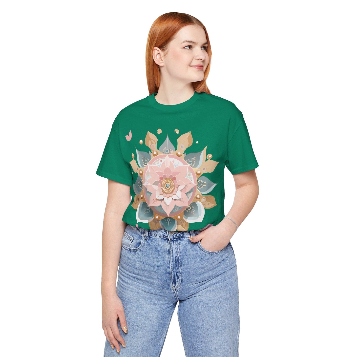 Adelpha Mandala Graphic Tee Unisex Vintage Inspired Art Design Shirt Premium Comfort
