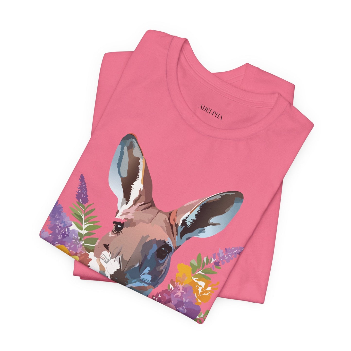 Kangaroo Graphic Unisex 100 Cotton Vintage Animal Artwork Tee 8